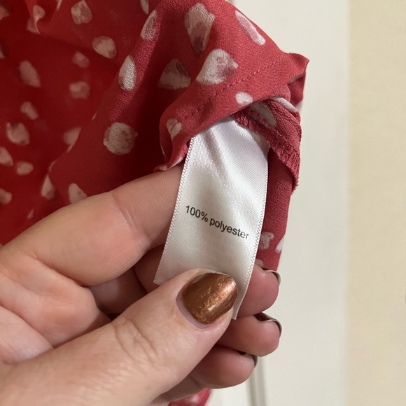 Geneva Solid Zipper Neck Blouse - 2XL - Picture 3 of 6